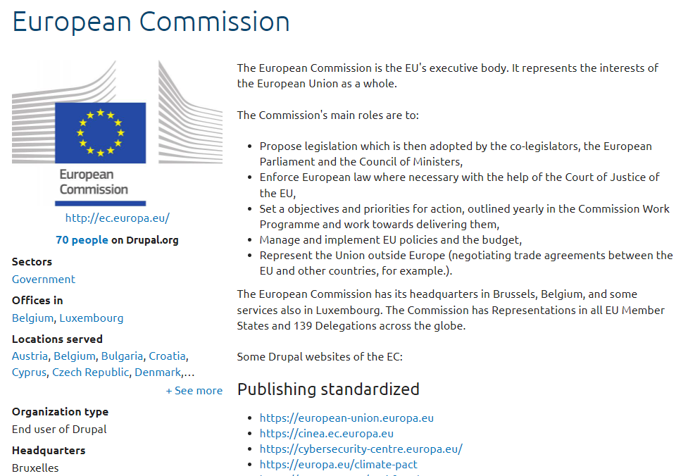 欧州委員会のページ