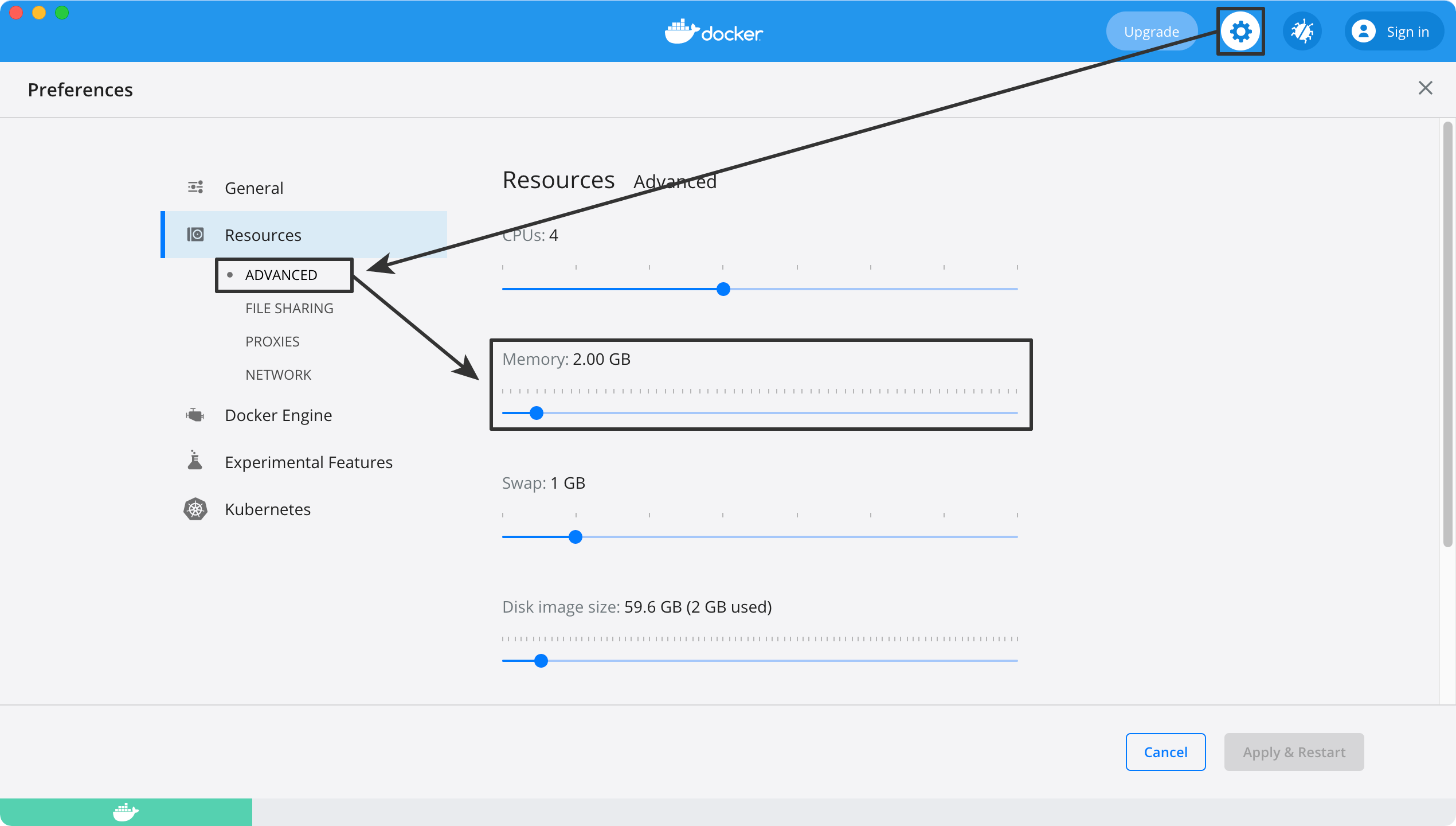 Docker設定がめん