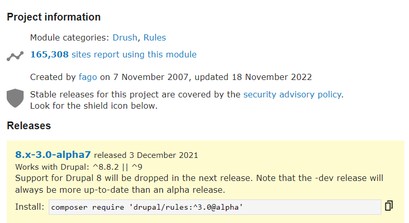 Drupal7から8へのアップデートが難航している典型例 Rulesモジュール