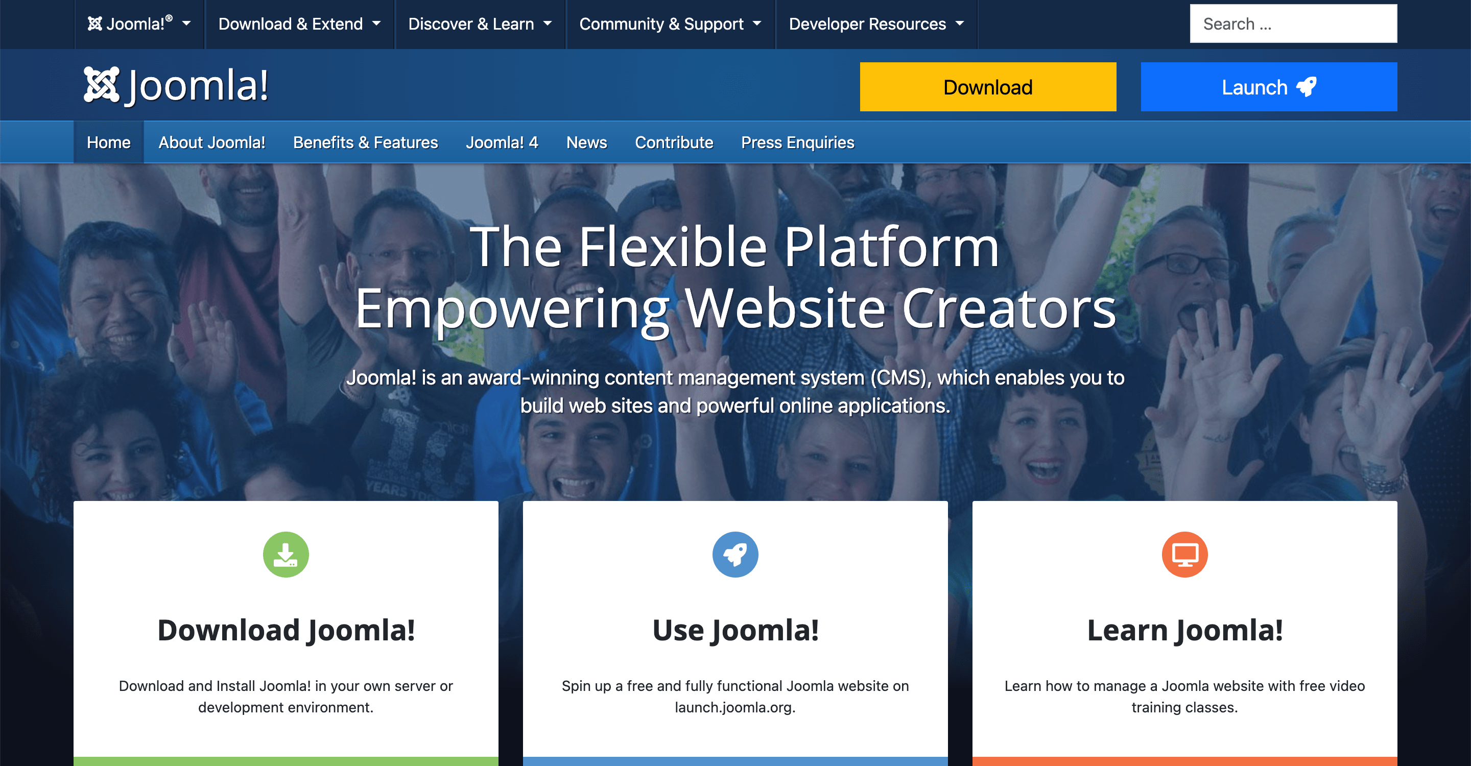 Joomla公式ページ